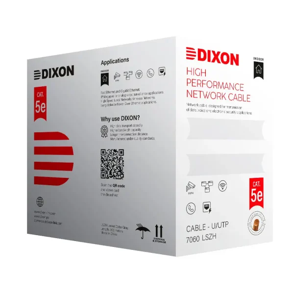 Cable U/UTP Cat  5e 4Px24 AWG LSZH – 305m – Serie 7060