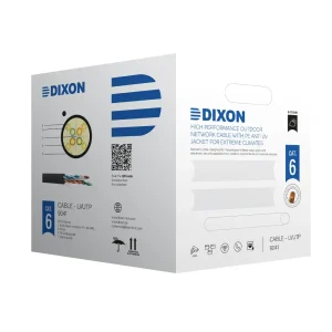 Cable U/UTP Cat 6 4Px23 AWG – 305m – 9041 – Para Uso Exterior