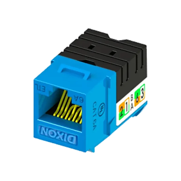 Jack DIXON RJ 45 Cat  6A de Poncheo 90° Serie KJ38 C6A US